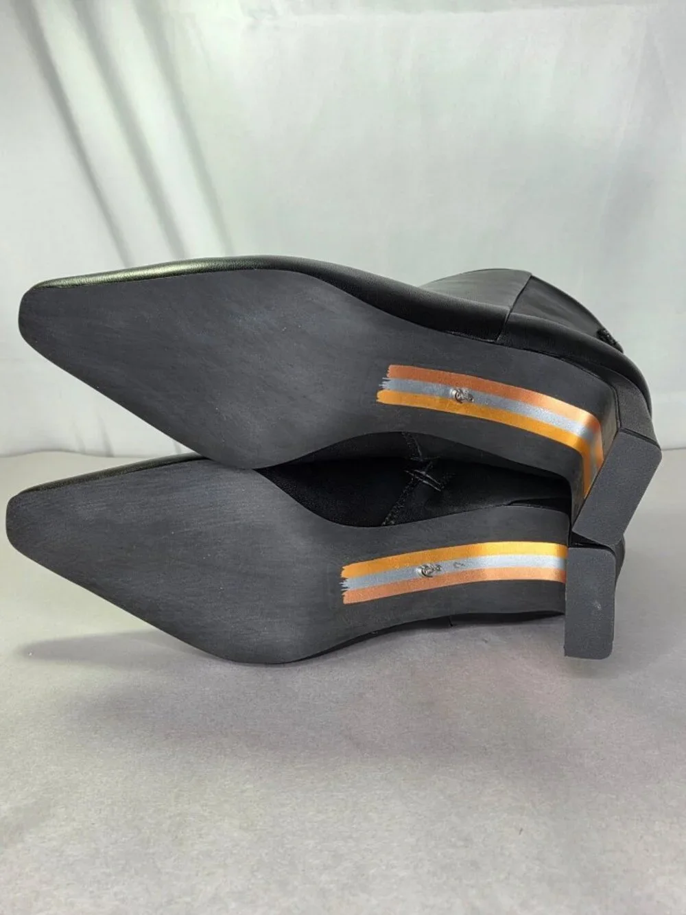 Sam Edelman Saige Zipper Leather Booties Black 7